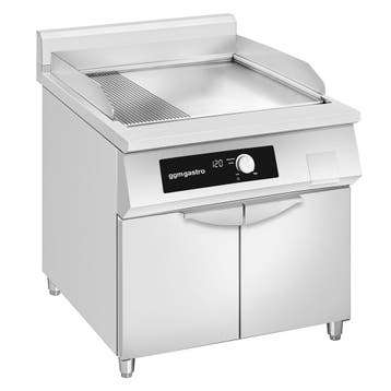 GGM Gastro | Inductiebakplaat - 10,0kW - Glad/geribbeld - |, Verzenden, Nieuw, Effen, Kop(pen) en/of Schotel(s)
