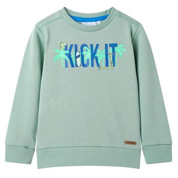 vidaXL Kindertrui 128 lichtkaki, Verzenden, Nieuw