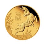 Gouden munt Lunar 2023 proof 1/4 troy ounce, Verzenden