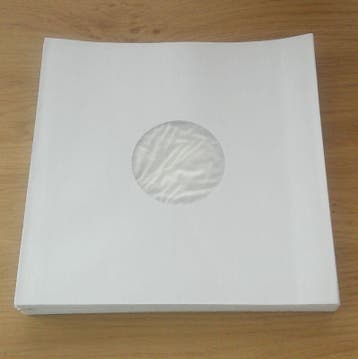 Witte 10 binnenhoezen (met voering) - per 25 stuks, Cd's en Dvd's, Nieuw in verpakking