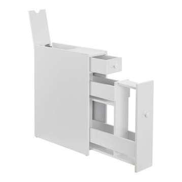 Niskast badkamerkast met 2 lades 58x16x48 cm wit, Verzenden, Nieuw