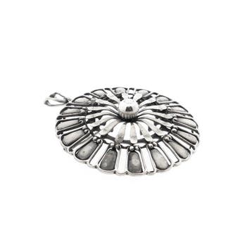 Zilveren Etruskische broche/hanger (Hanger of bedel), Ophalen of Verzenden, Gebruikt, Zilver, Overige merken