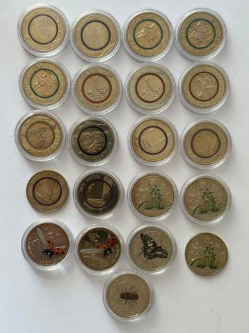 Duitsland. 5 Euro 2016/2025 (21 coins)