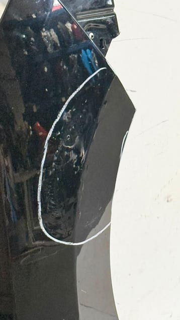 Opel Corsa F rechter zijscherm voorscherm rechts, Ophalen, Gebruikt, Voor, Opel