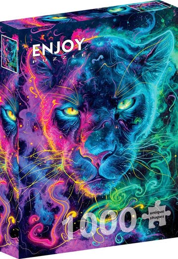 Neon Panther Puzzel (1000 stukjes) | Enjoy Puzzle - Puzzels, Verzenden, Nieuw