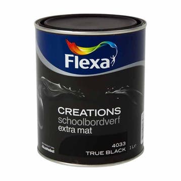 Flexa Creations schoolbordenverf extra mat - wit - 0,5 liter, Wit, Nieuw, Ophalen of Verzenden, Lak