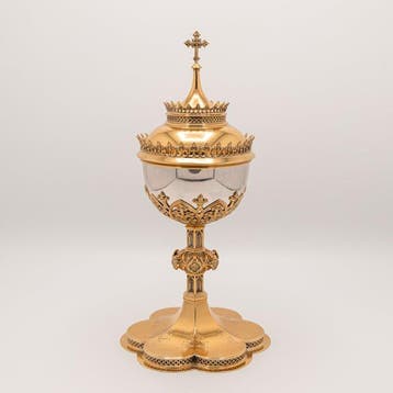 Ciborie, neogotiek, 19e-eeuw - Zilver - 1850-1900