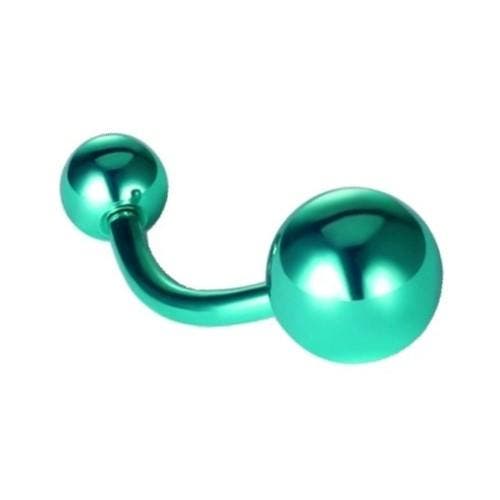 Fako Bijoux - Navelpiercing - Titanium - Groen, Sieraden, Tassen en Uiterlijk, Piercings, Verzenden