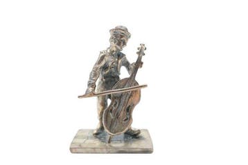 Figuur - Musician with Cello - .900 zilver