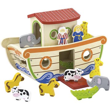VIGA Noahs Ark vormsorteerder, afm 34x25,5x16,5 cm, 1 stuk, Nieuw