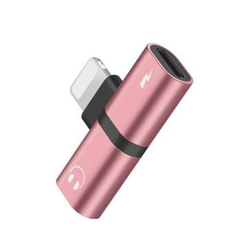 DrPhone Audio Splitter Adapter - 2 Lightning Poorten - Stere, Audio, Tv en Foto, Audiokabels en Televisiekabels, Verzenden, Nieuw