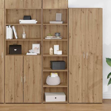 vidaXL Kast Artisan Eiken 50 x 41 x 185 cm Bewerkt hout, Minder dan 50 cm, Verzenden, Nieuw, Minder dan 100 cm