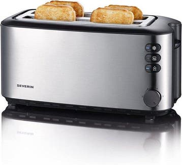 Severin AT 2509 Broodrooster – Lange Sleuf – 4 Sneetjes – RV, Verzenden, Zo goed als nieuw