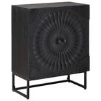 vidaXL Dressoir Zwart 55 x 30 x 70 cm, Verzenden, Nieuw, Overige houtsoorten, Minder dan 50 cm