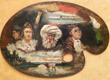 Carmona (XIX) - Paleta de pintor, Antiek en Kunst