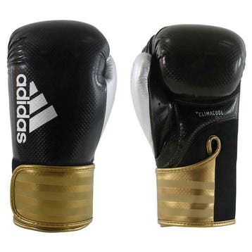 Adidas Hybrid 75 (Kick)bokshandschoenen - Zwart/Goud, Ophalen of Verzenden, Nieuw