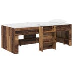 vidaXL Kinder Hoogslaper 2 pcs Oud hout 203 x 101,1 x 68,5, Verzenden, Nieuw, Bruin, Hout