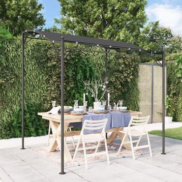 vidaXL Luifel 2x2,3 m 180 g/m² stof en staal, Verzenden, Nieuw