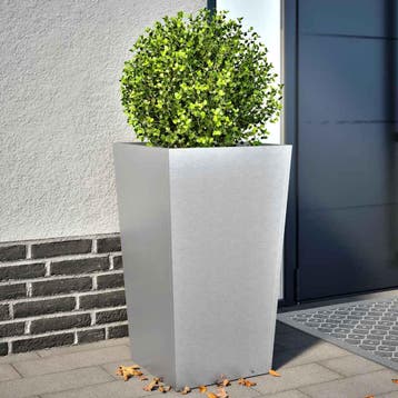 vidaXL Plantenbakken 2 st 45x45x75 cm gegalvaniseerd staal, Verzenden, Nieuw, Metaal