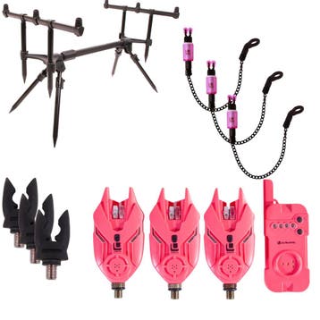 Ultimate E-Tension Pink Bite Alarm/Rodpod Set, Verzenden, Nieuw