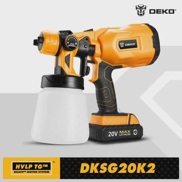 DEKO Elektrisch Verfspuitsysteem 20V - Krachtig, Eenvoudig e, Verzenden, Nieuw