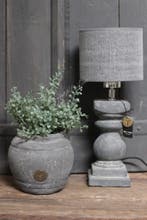 Cilinder lampenkap Kiss Dark grey 15 cm, Ophalen of Verzenden, Nieuw