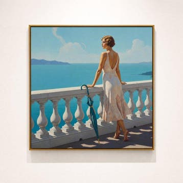 Le Yack - The Green Parasol - Hand signed