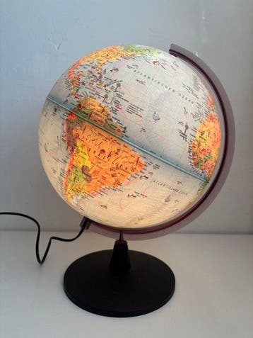 Terrestrial table globe - Politieke wereldbol - 1970-1980