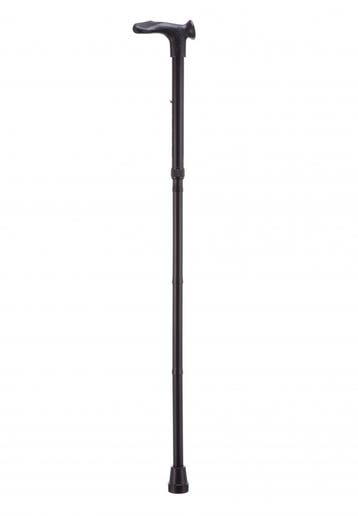 Opvouwbare wandelstok comfortgrip - zwart links - 84-94 cm, Ophalen of Verzenden, Nieuw
