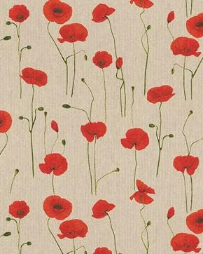 Linnenlook Katoen Poppy Ecru, Hobby en Vrije tijd, Nieuw, Overige kleuren