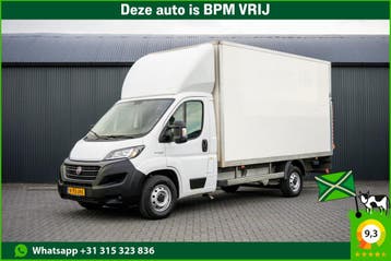 Fiat Ducato 130 Multijet 2.3D | 3-Zits | Bakwagen met laadkl, Stof, Gebruikt, Wit, Lease