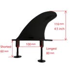 Surfboard Fin 11,7cm Soft Top Surfvin met Schroeven, Watersport en Boten, Verzenden, Nieuw