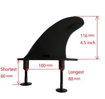 Surfboard Fin 11,7cm Soft Top Surfvin met Schroeven, Verzenden, Nieuw