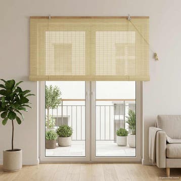 vidaXL Rolgordijn Naturel 160 x 220 cm Bamboe, Verzenden, Nieuw, Bruin