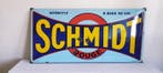 SCHMIDT ROUGE RECLAME BORD - Emaillerie Belge Bruxelles -