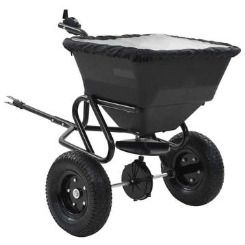 vidaXL Strooiwagen sleepmodel 45 L 125x74x79 cm PVC en staal, Verzenden, Nieuw