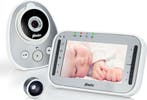 Babyfoon met camera - Baby monitor - Baby camera - Zilver -, Verzenden, Zo goed als nieuw