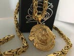AJS Leeuw van Juda medaillehanger & Royal Weave-ketting,, Antiek en Kunst