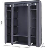 Draagbare stoffen kledingkast 150×45×175 cm, Huis en Inrichting, Kasten | Kledingkasten, Verzenden, Nieuw