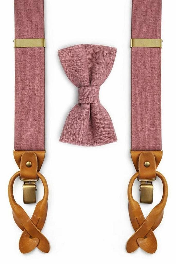 Sir Redman Bretels Combi Pack Mauve maat one size Heren, Kleding | Heren, Stropdassen, Effen, Roze, Nieuw, Verzenden