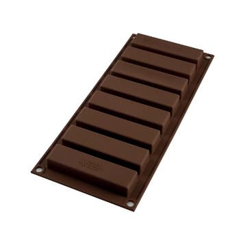 Silikomart Chocolademal Snack (8) 10x2,6x1,6cm, Verzenden, Nieuw