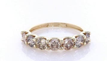 Zonder minimumprijs - Ring - 14 karaat Geel goud - 1.45ct., Nieuw