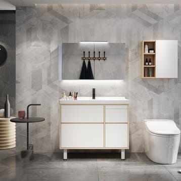 LED Spiegelkast - Afimera Vanity 80x60 cm - Randloos -, Ophalen of Verzenden, Nieuw