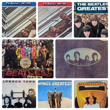 The Beatles, George Harrison and Wings - 8 Vinyl records:, Nieuw in verpakking