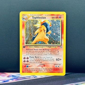 Pokémon Card - TYPHLOSION HOLO 17 1ST EDITION - Pokémon, Nieuw