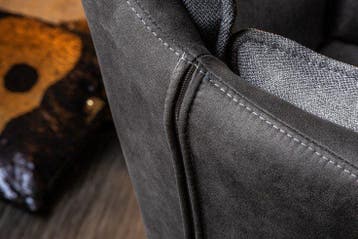 Draaibare designstoel MR. LOUNGER antracietgrijs met, Huis en Inrichting, Ophalen of Verzenden, Nieuw