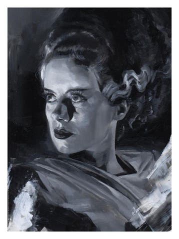 Bride of Frankenstein Art Print Bride of Frankenstein by..., Ophalen of Verzenden, Nieuw