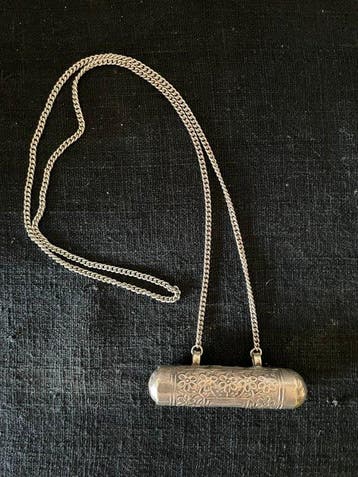 Zilver - Ketting met hanger - Ketting met Indiana-hanger