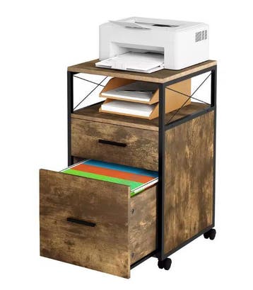 Mobiele Archiefkast met 2 Lades – 69 cm Licht Eiken, Verzenden, Nieuw