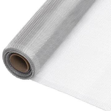 vidaXL Gaas 112x1000 cm aluminium zilverkleurig, Tuin en Terras, Schuttingen, Verzenden, Nieuw, Aluminium, 1 tot 2 meter